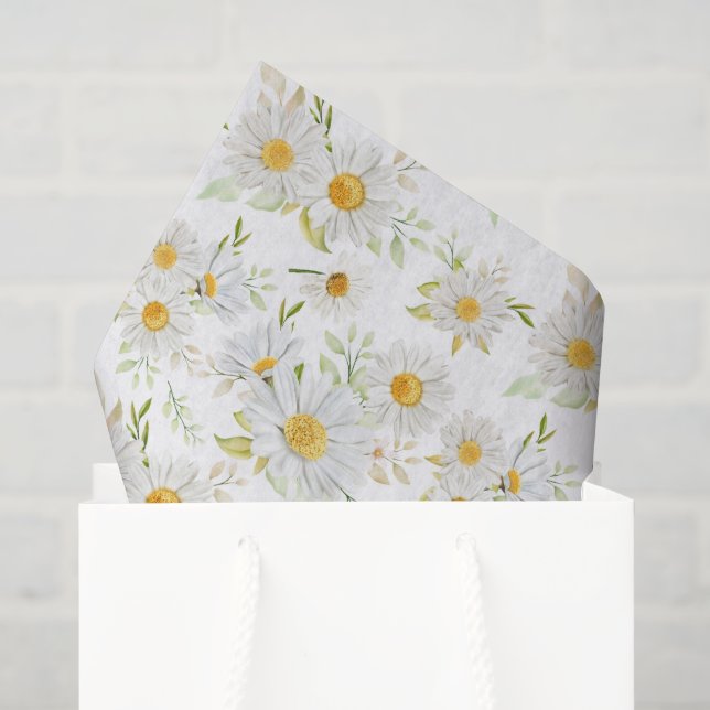 Decoupage Daisy Floral Blume Seidenpapier (Geschenktüte)