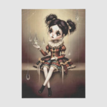 Decoupage Dark Circus Doll