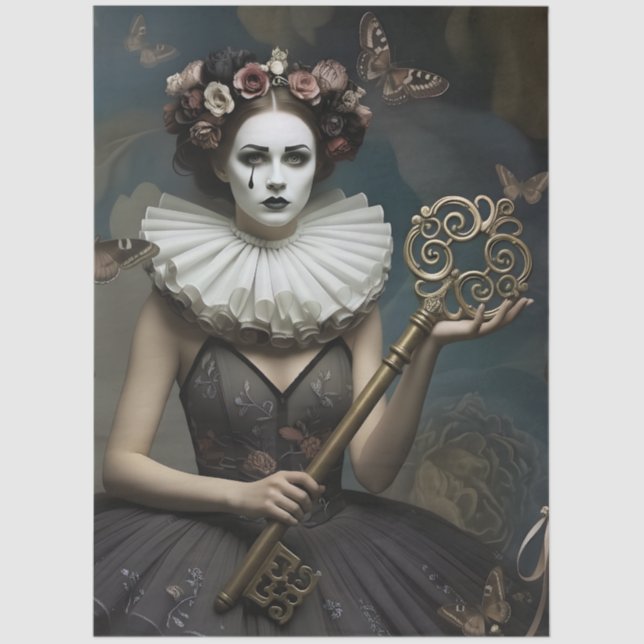 decoupage Dark Poetic Imagery  Seidenpapier (Vorderseite)