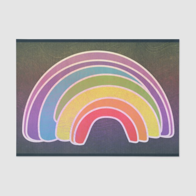 Decoupage Dark Rainbow Seidenpapier (Vorderseite)