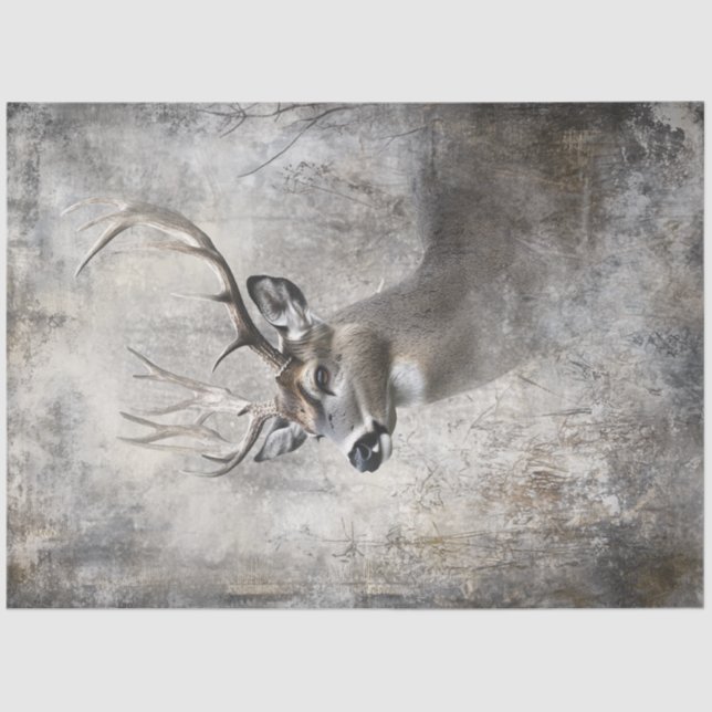 Decoupage Deer Hunters Dream Majestic Wildlife Seidenpapier (Vorderseite)