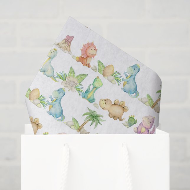 Decoupage Dinosaur Geburtstagsparty Babydusche Seidenpapier (Geschenktüte)