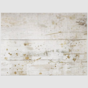 Decoupage Distressed Cream Holzpaneel Imitate Wand Seidenpapier