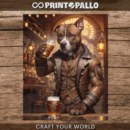 Decoupage - Ein Steampunk-Panzer und Bier - Seidenpapier