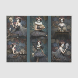 Decoupage/Ephemera Sheet Vitnage Gothic Style Seid Seidenpapier