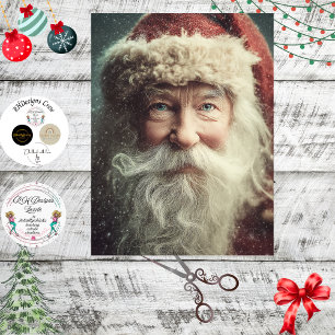 Decoupage Festive Weihnachten Santa Claus Seidenpapier