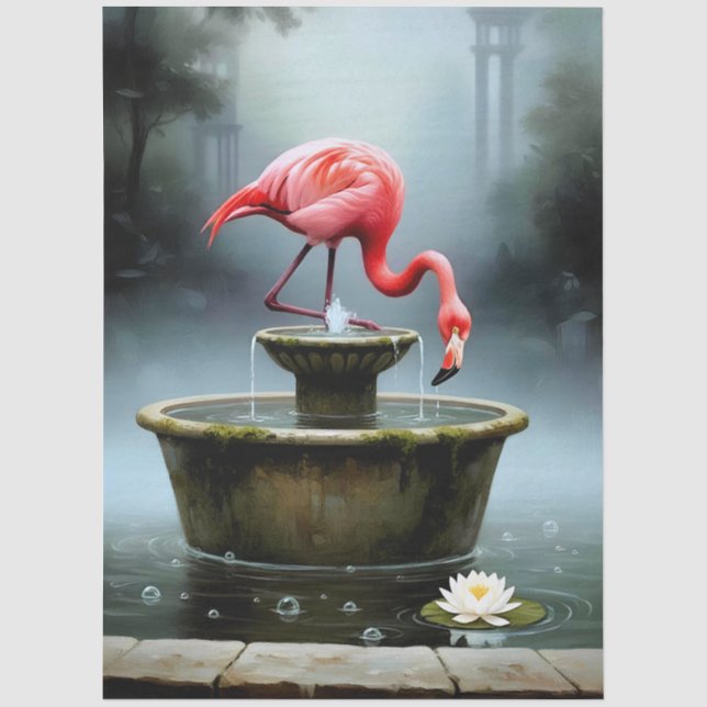 Decoupage Flamingo Collection Seidenpapier (Vorderseite)