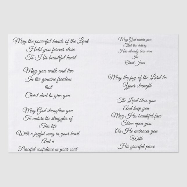 Decoupage Gebets-Seidenpapier Seidenpapier (Vorderseite)