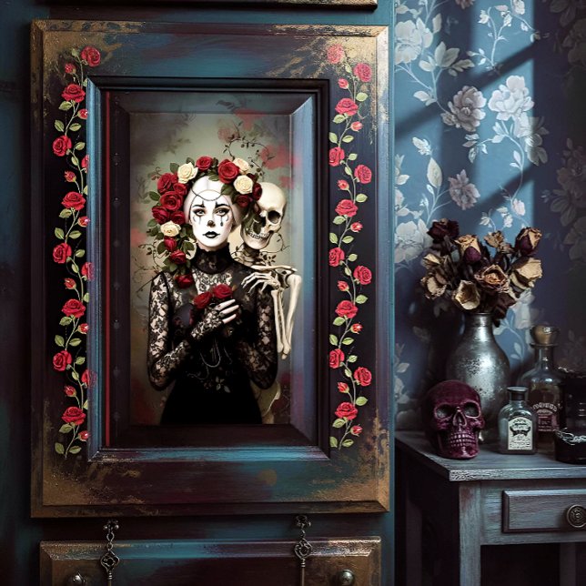 Decoupage Gothic Rose Queen – Dark Romantic Art  Seidenpapier (Von Creator hochgeladen)