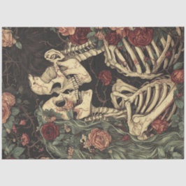 Decoupage Gothic Skeleton Vow Erneuerung Seidenpapier
