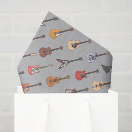 Decoupage Guitar Birthday Party Seidenpapier