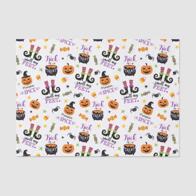 Decoupage Halloween Pumpkin Hexe Seidenpapier (Vorderseite)