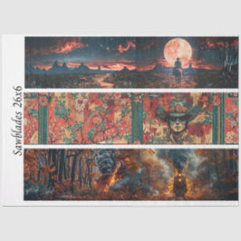 Decoupage Handsaw 26x6" Western Designs  Seidenpapier