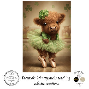 Decoupage Highland St. Patrick Ballerina Seidenpapier