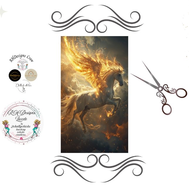 Decoupage Himmelsflügel Pegasus  Seidenpapier (Von Creator hochgeladen)