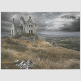 Decoupage Historic Weathered Castle Irland Seidenpapier