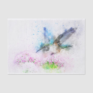 Decoupage Hummingbird Wassercolor Seidenpapier