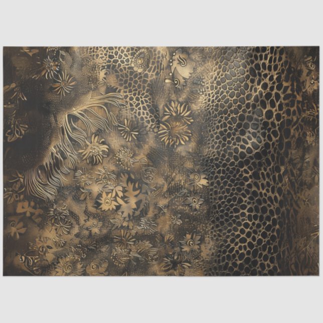 Decoupage Imitats beenden Reptilienhaut Textur Seidenpapier (Vorderseite)