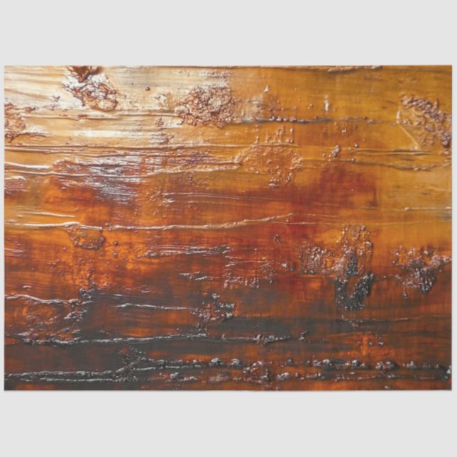 Decoupage Imitats Kupfer Metall Amber Finish Seidenpapier (Vorderseite)