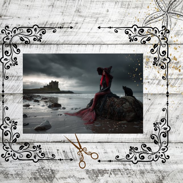 Decoupage Irish Mermaid Fall Gothic Elegance Seidenpapier (Von Creator hochgeladen)