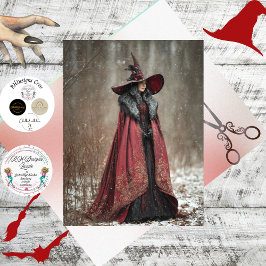 Decoupage Irish Winter Witch of Light Seidenpapier