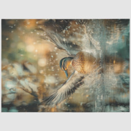 Decoupage Jagd Mallard Entenlandung Seidenpapier