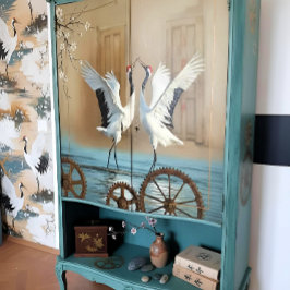 Decoupage Kranich Collection Seidenpapier