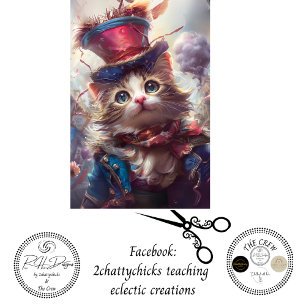 Découpage Launische Freiheitsglocke Katze USA Seidenpapier