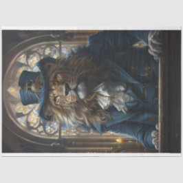 Decoupage Lion Preaching-Pastor-Mike Seidenpapier