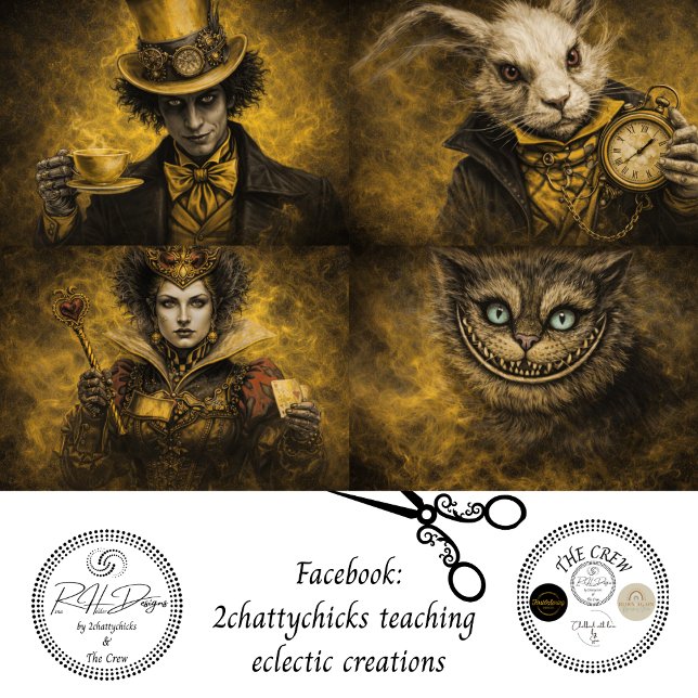 Decoupage Magically Inspired Character Set Seidenpapier (Von Creator hochgeladen)