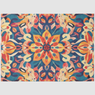 Decoupage Mandala Digital Artwork Psychedelic Art Seidenpapier
