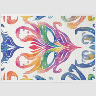 Decoupage Mardi Gras Mask Seidenpapier