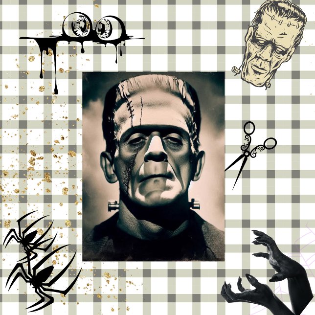 Decoupage Munster Monster Horror Portrait Seidenpapier (Von Creator hochgeladen)