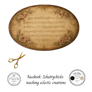 Decoupage New Leaf Vintage Schild 64,36x43,69 cm Seidenpapier
