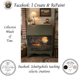 Decoupage Nostalgischer Rustikaler Bauernhof Mond  Seidenpapier