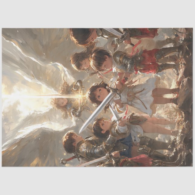 Decoupage Ostersonntag Kinder Ansammlung Seidenpapier (Vorderseite)