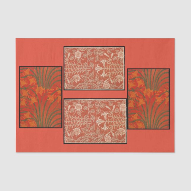 Decoupage Paper 10"x15" - Walter Crane Seidenpapier (Vorderseite)