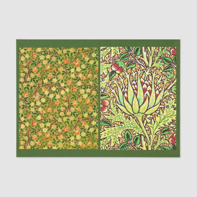 Decoupage Paper 10"x15" - William Morris 17 Seidenpapier (Vorderseite)