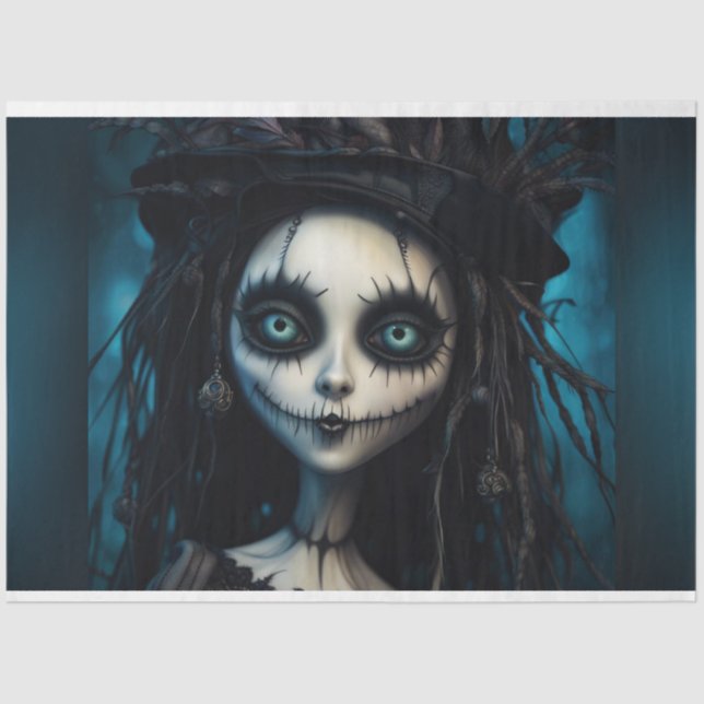 Decoupage Paper von Halloween-Voodoo Seidenpapier (Vorderseite)