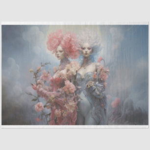 Decoupage Paper, Wrapping, - Symmetrie von Soulen Seidenpapier
