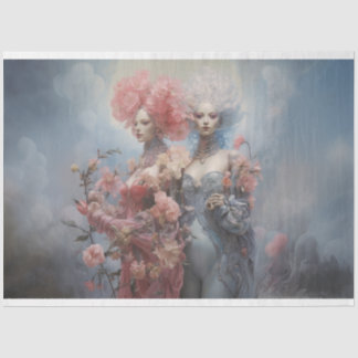 Decoupage Paper, Wrapping, - Symmetrie von Soulen  Seidenpapier