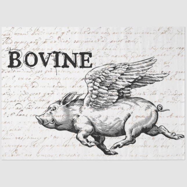 Decoupage-Papier für Schweine Seidenpapier (Vorderseite)