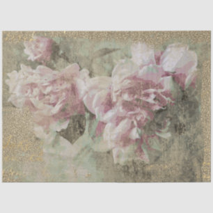 ** Decoupage Peony Floral Vintages Viktorianisch A Seidenpapier