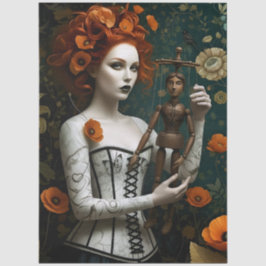 Decoupage Poetic Gothic Motifs  Seidenpapier