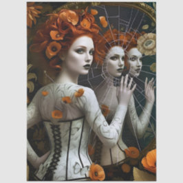 Decoupage Poetic Gothic Motifs  Seidenpapier