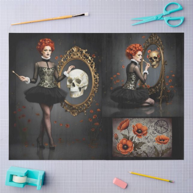 Decoupage Poetic Gothic Motifs  Seidenpapier (Basteln)