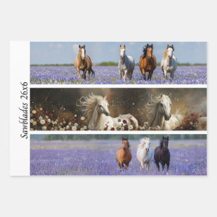 Decoupage-Saison-Züge 26x26 für Handsägen Geschenkpapier Set