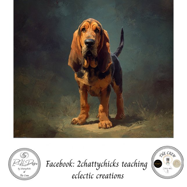 Decoupage Schwarzer Tannenhund Jagdhund Seidenpapier (Von Creator hochgeladen)
