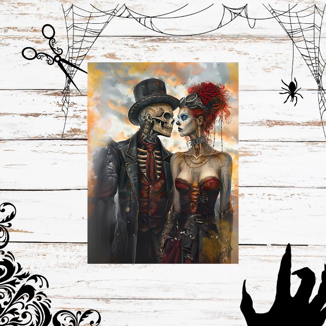 Decoupage Skeleton Couple Steampunk Scrapbook Papa (Von Creator hochgeladen)