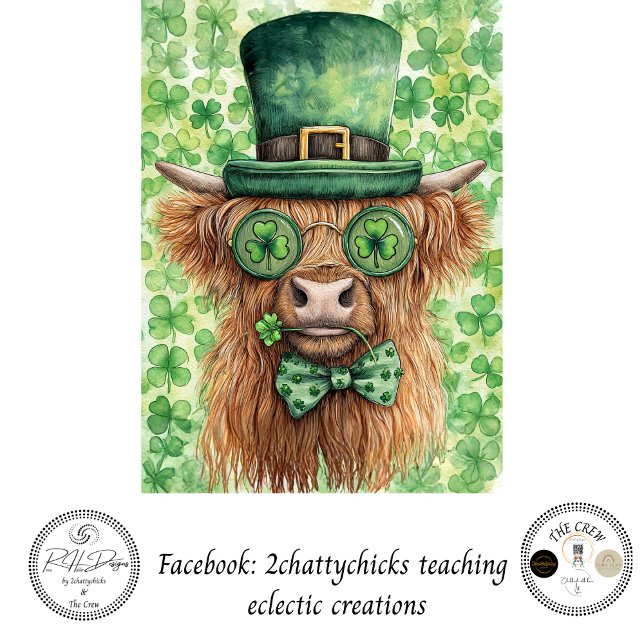 Découpage St. Patrick's Day Highland-Irisch Stil Seidenpapier (Von Creator hochgeladen)
